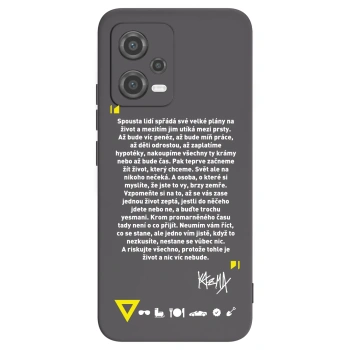Picasee silikónový čierny obal pre Xiaomi Poco X5 - Kazma - BUĎTE TROCHU YESMANI