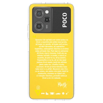 Picasee silikónový prehľadný obal pre Xiaomi Poco X5 Pro - Kazma - BUĎTE TROCHU YESMANI