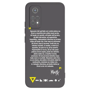 Picasee silikónový čierny obal pre Xiaomi Redmi Note 11S 5G - Kazma - BUĎTE TROCHU YESMANI