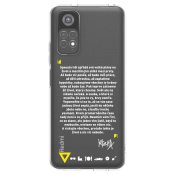 Picasee silikónový prehľadný obal pre Xiaomi Redmi Note 11S 5G - Kazma - BUĎTE TROCHU YESMANI