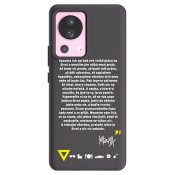 Picasee silikónový čierny obal pre Xiaomi 13 Lite - Kazma - BUĎTE TROCHU YESMANI