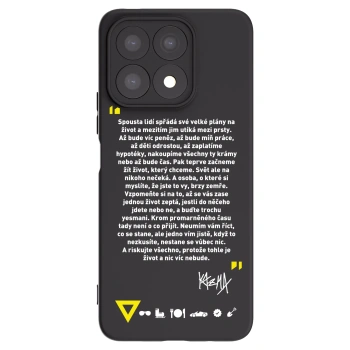 Picasee silikónový čierny obal pre Honor X8a - Kazma - BUĎTE TROCHU YESMANI