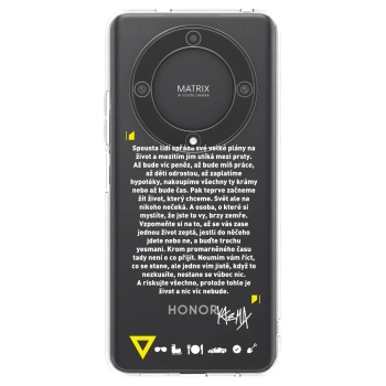 Picasee silikónový prehľadný obal pre Honor Magic5 Lite 5G - Kazma - BUĎTE TROCHU YESMANI