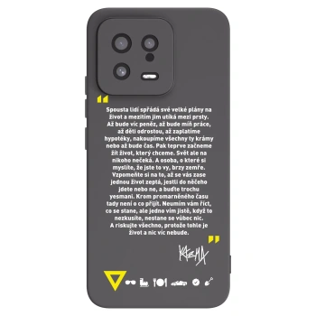Picasee silikónový čierny obal pre Xiaomi 13 - Kazma - BUĎTE TROCHU YESMANI