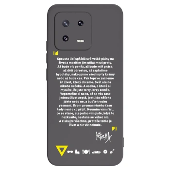Picasee silikónový čierny obal pre Xiaomi 13 Pro - Kazma - BUĎTE TROCHU YESMANI