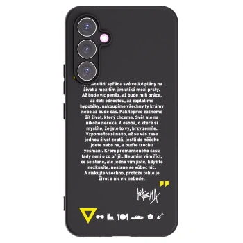 Picasee silikónový čierny obal pre Samsung Galaxy A54 5G A546B - Kazma - BUĎTE TROCHU YESMANI