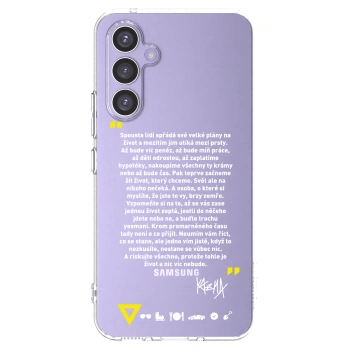 Picasee silikónový prehľadný obal pre Samsung Galaxy A54 5G A546B - Kazma - BUĎTE TROCHU YESMANI
