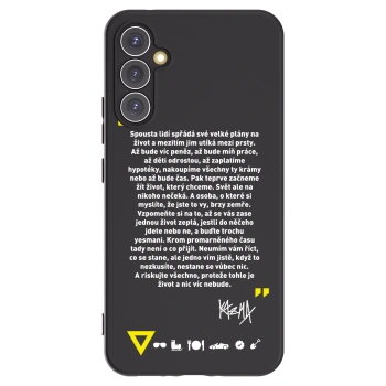 Picasee silikónový čierny obal pre Samsung Galaxy A34 5G A346B - Kazma - BUĎTE TROCHU YESMANI
