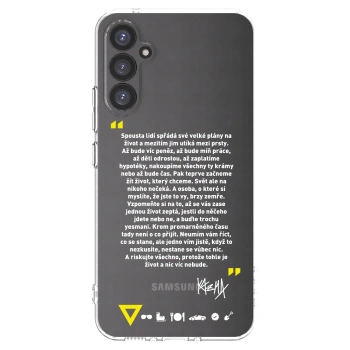 Picasee silikónový prehľadný obal pre Samsung Galaxy A34 5G A346B - Kazma - BUĎTE TROCHU YESMANI