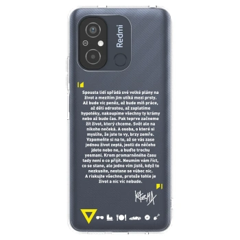 Picasee silikónový prehľadný obal pre Xiaomi Redmi 12C - Kazma - BUĎTE TROCHU YESMANI