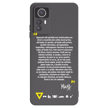 Picasee silikónový čierny obal pre Xiaomi Redmi Note 12S - Kazma - BUĎTE TROCHU YESMANI