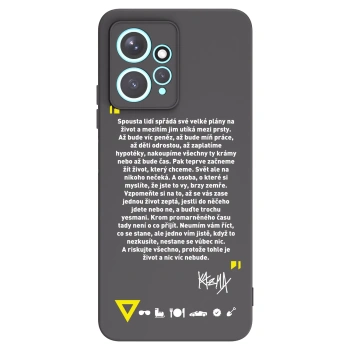 Picasee silikónový čierny obal pre Xiaomi Redmi Note 12 4G - Kazma - BUĎTE TROCHU YESMANI