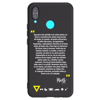 Picasee silikónový čierny obal pre Huawei Nova 3 - Kazma - BUĎTE TROCHU YESMANI