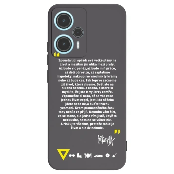 Picasee silikónový čierny obal pre Xiaomi Poco F5 - Kazma - BUĎTE TROCHU YESMANI