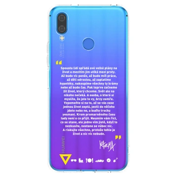 Picasee silikónový prehľadný obal pre Huawei Nova 3 - Kazma - BUĎTE TROCHU YESMANI