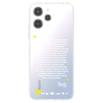 Picasee silikónový prehľadný obal pre Xiaomi Redmi 12 4G - Kazma - BUĎTE TROCHU YESMANI