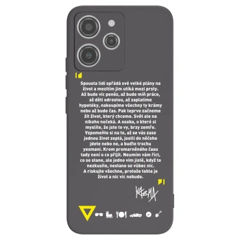 Picasee silikónový čierny obal pre Xiaomi Redmi 12 4G - Kazma - BUĎTE TROCHU YESMANI