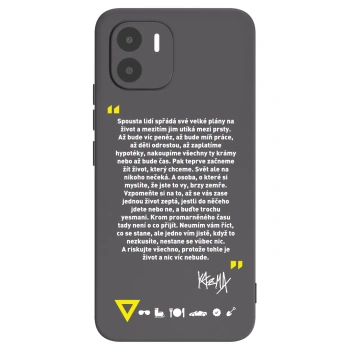 Picasee silikónový čierny obal pre Xiaomi Redmi A2 - Kazma - BUĎTE TROCHU YESMANI