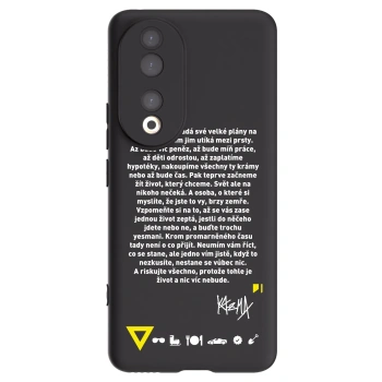 Picasee silikónový čierny obal pre Honor 90 5G - Kazma - BUĎTE TROCHU YESMANI