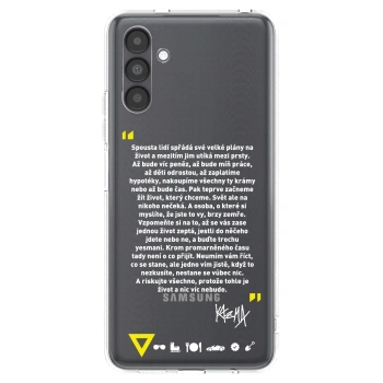 Picasee silikónový prehľadný obal pre Samsung Galaxy A04s A047F - Kazma - BUĎTE TROCHU YESMANI