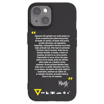 Picasee silikónový čierny obal pre Apple iPhone 15 - Kazma - BUĎTE TROCHU YESMANI