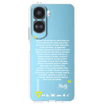 Picasee silikónový prehľadný obal pre Honor 90 Lite 5G - Kazma - BUĎTE TROCHU YESMANI