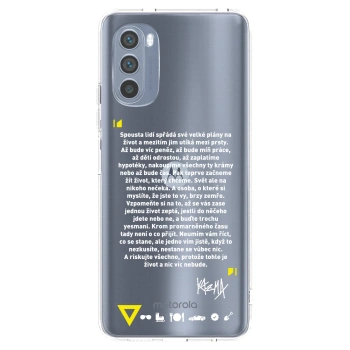 Picasee silikónový prehľadný obal pre Motorola Moto G62 - Kazma - BUĎTE TROCHU YESMANI