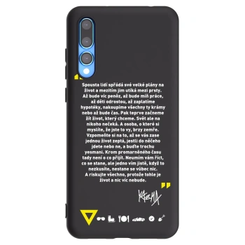 Picasee silikónový čierny obal pre Huawei P20 Pro - Kazma - BUĎTE TROCHU YESMANI