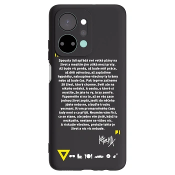 Picasee silikónový čierny obal pre Honor X7a - Kazma - BUĎTE TROCHU YESMANI