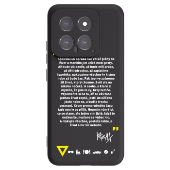 Picasee silikónový čierny obal pre Xiaomi 14 - Kazma - BUĎTE TROCHU YESMANI