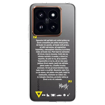 Picasee silikónový prehľadný obal pre Xiaomi 14 Pro - Kazma - BUĎTE TROCHU YESMANI