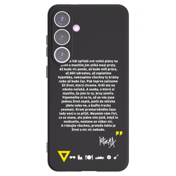 Picasee silikónový čierny obal pre Samsung Galaxy S24+ S926B 5G - Kazma - BUĎTE TROCHU YESMANI
