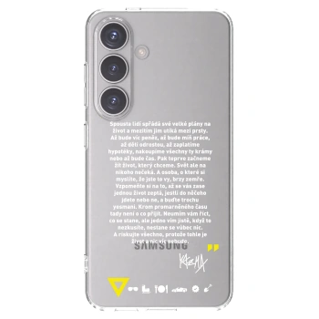 Picasee silikónový prehľadný obal pre Samsung Galaxy S24 S921B 5G - Kazma - BUĎTE TROCHU YESMANI