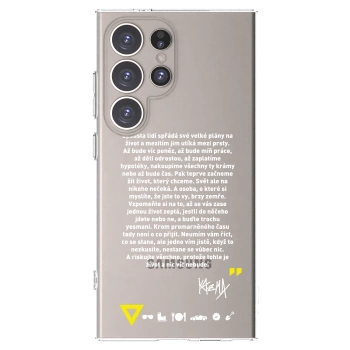 Picasee silikónový prehľadný obal pre Samsung Galaxy S24 Ultra S928B 5G - Kazma - BUĎTE TROCHU YESMANI