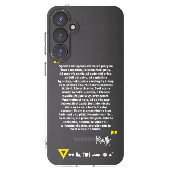 Picasee silikónový prehľadný obal pre Samsung Galaxy S23 FE S711B - Kazma - BUĎTE TROCHU YESMANI