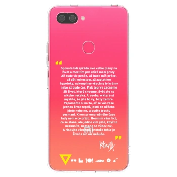 Picasee silikónový prehľadný obal pre Xiaomi Mi 8 Lite - Kazma - BUĎTE TROCHU YESMANI