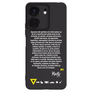 Picasee silikónový čierny obal pre Xiaomi Redmi 13C 4G - Kazma - BUĎTE TROCHU YESMANI