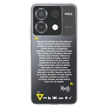 Picasee silikónový prehľadný obal pre Xiaomi Poco X6 - Kazma - BUĎTE TROCHU YESMANI