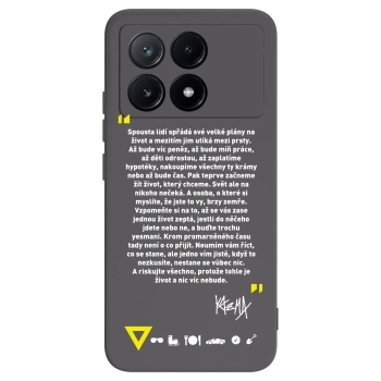 Picasee silikónový čierny obal pre Xiaomi Poco X6 Pro - Kazma - BUĎTE TROCHU YESMANI