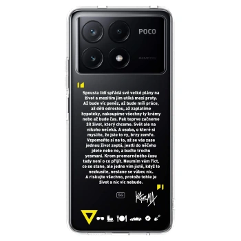 Picasee silikónový prehľadný obal pre Xiaomi Poco X6 Pro - Kazma - BUĎTE TROCHU YESMANI