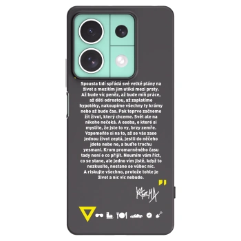 Picasee silikónový čierny obal pre Xiaomi Redmi Note 13 5G - Kazma - BUĎTE TROCHU YESMANI
