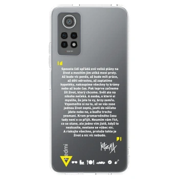 Picasee silikónový prehľadný obal pre Xiaomi Redmi Note 12 Pro 4G - Kazma - BUĎTE TROCHU YESMANI