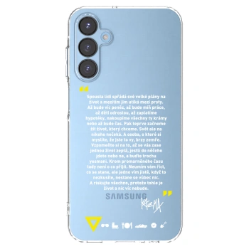 Picasee silikónový prehľadný obal pre Samsung Galaxy A15 A156B 5G - Kazma - BUĎTE TROCHU YESMANI