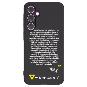 Picasee silikónový čierny obal pre Samsung Galaxy A35 5G A356B - Kazma - BUĎTE TROCHU YESMANI