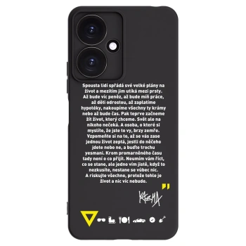 Picasee silikónový čierny obal pre Xiaomi Redmi 13C 5G - Kazma - BUĎTE TROCHU YESMANI
