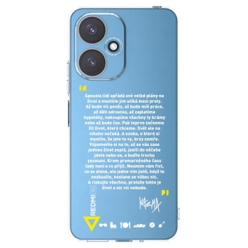 Picasee silikónový prehľadný obal pre Xiaomi Redmi 13C 5G - Kazma - BUĎTE TROCHU YESMANI