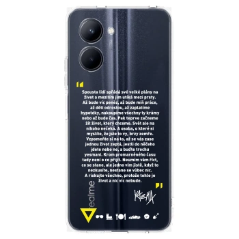Picasee silikónový prehľadný obal pre Realme C33 (2023) - Kazma - BUĎTE TROCHU YESMANI