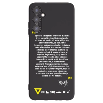 Picasee silikónový čierny obal pre Samsung Galaxy A05s A057G - Kazma - BUĎTE TROCHU YESMANI