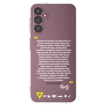 Picasee silikónový prehľadný obal pre Samsung Galaxy A05s A057G - Kazma - BUĎTE TROCHU YESMANI