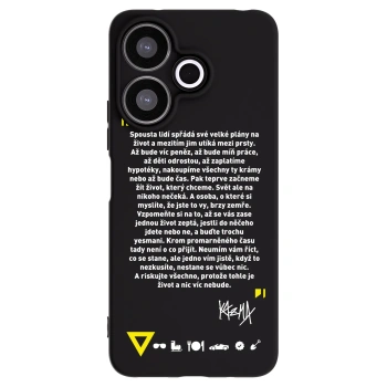 Picasee silikónový čierny obal pre Xiaomi Redmi 13 4G - Kazma - BUĎTE TROCHU YESMANI